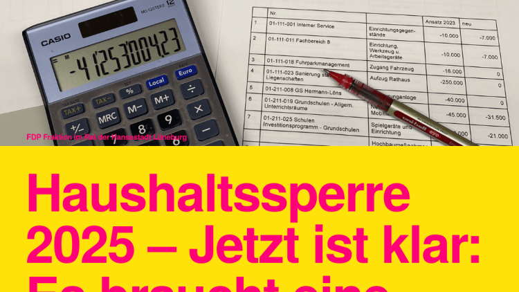 Taschenrechner, Rotschrift, Antrag der FDP 